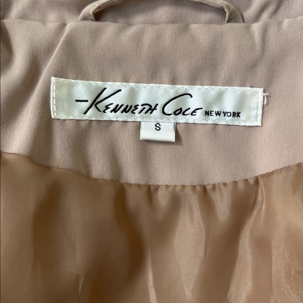 Kenneth Cole Beige Midi Trench Coat Women’s Small - Picture 4 of 7